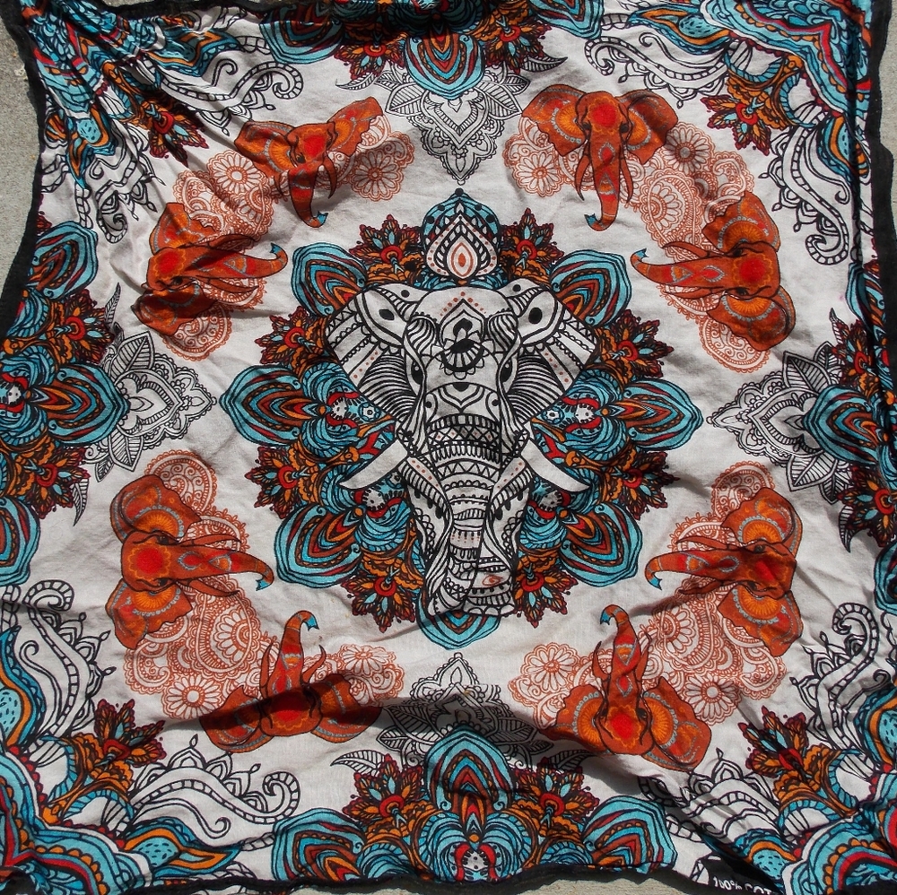 Vibrant Elephant Bandana